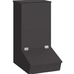 vidaXL Varkensvoeder Zwart 55 x 38 x 76 cm 20 kg Koudgewalst Staal