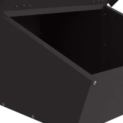 vidaXL Varkensvoeder Zwart 55 x 38 x 76 cm 20 kg Koudgewalst Staal