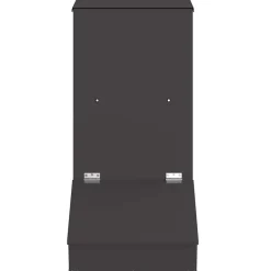 vidaXL Varkensvoeder Zwart 55 x 38 x 76 cm 20 kg Koudgewalst Staal