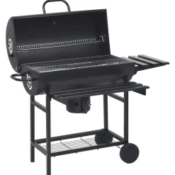 vidaXL Vaten Grill met Wielen en Planken 3 st 115 x 85 x 95 cm Metaal