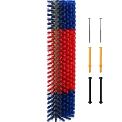 vidaXL Vee borstels Rood en blauw 50 x 17 x 9 cm PP