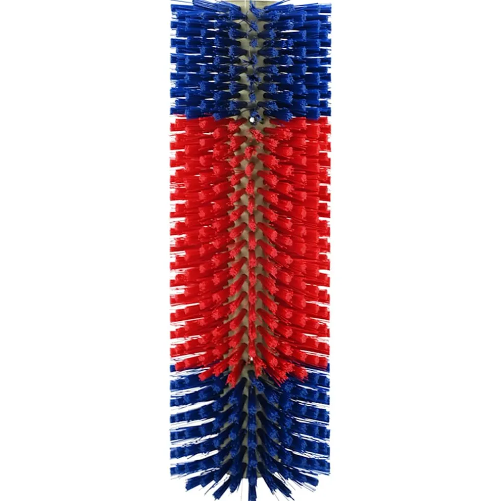 vidaXL Vee borstels Rood en blauw 50 x 17 x 9 cm PP