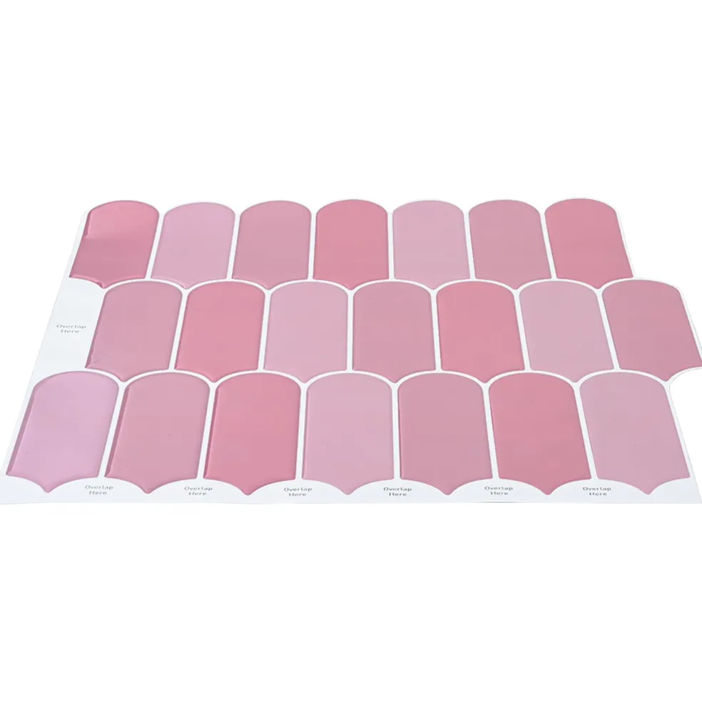 vidaXL Veer Tegel 10 st Roze 30 x 30 cm Polyurethaan en PET