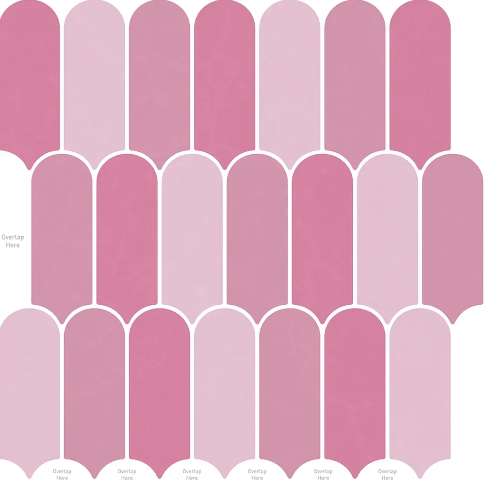 vidaXL Veer Tegel 10 st Roze 30 x 30 cm Polyurethaan en PET