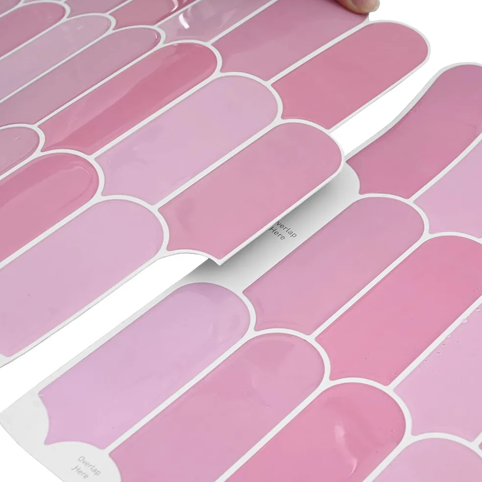vidaXL Veer Tegel 10 st Roze 30 x 30 cm Polyurethaan en PET