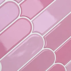 vidaXL Veer Tegel 10 st Roze 30 x 30 cm Polyurethaan en PET