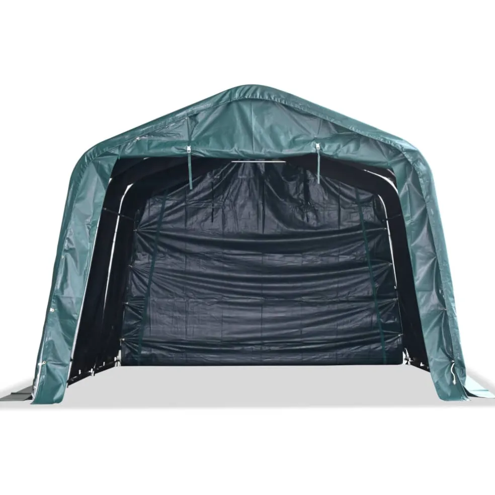vidaXL Veetent verwijderbaar 550 g/m² 3,3x4,8 m PVC donkergroen