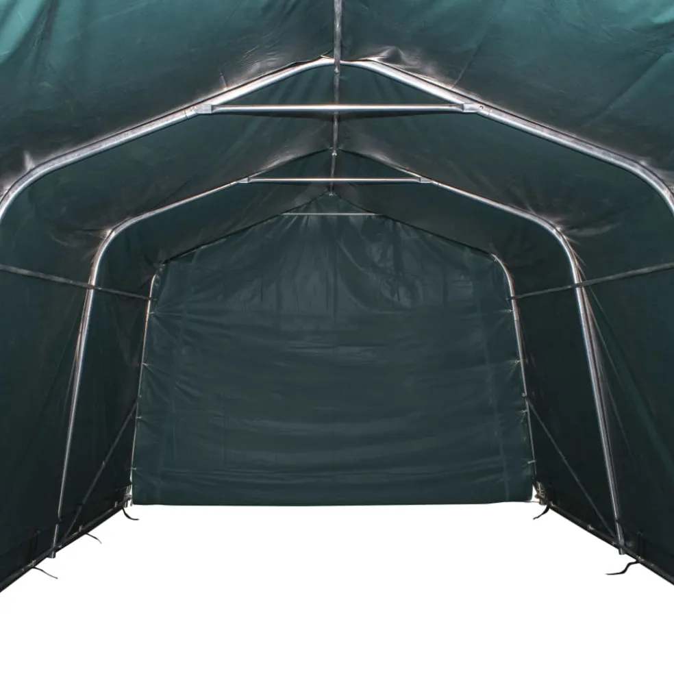 vidaXL Veetent verwijderbaar 550 g/m² 3,3x4,8 m PVC donkergroen