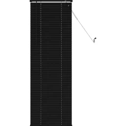 vidaXL Venetiaanse jaloezie Zwart 150 x 40 cm 25 mm PVC