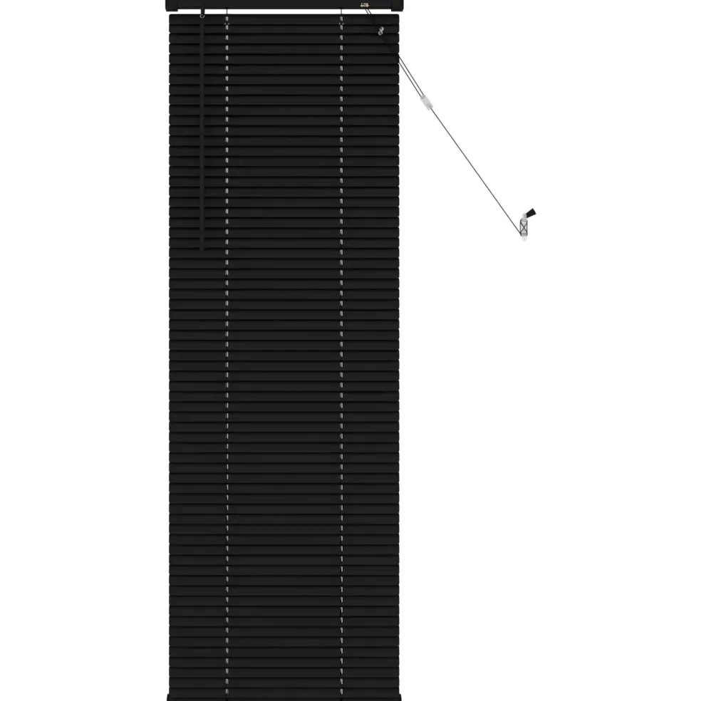 vidaXL Venetiaanse jaloezie Zwart 150 x 40 cm 25 mm PVC