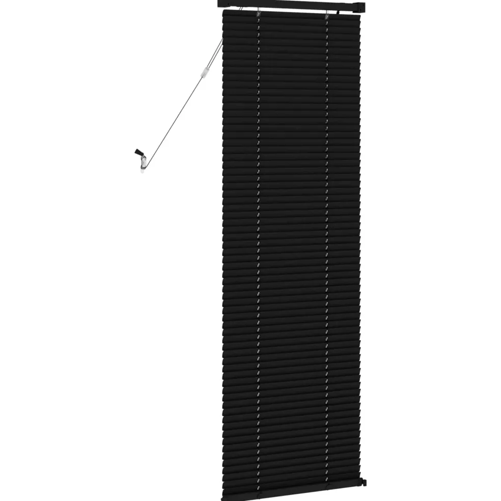 vidaXL Venetiaanse jaloezie Zwart 150 x 40 cm 25 mm PVC