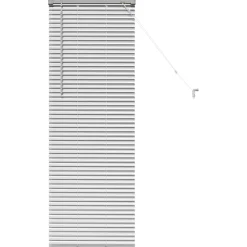 vidaXL Venetiaanse jaloezie zilver 130 x 45 cm 25 mm Aluminium