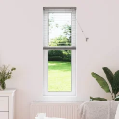 vidaXL Venetiaanse jaloezie zilver 130 x 45 cm 25 mm Aluminium
