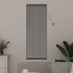 vidaXL Venetiaanse jaloezie zilver 130 x 45 cm 25 mm Aluminium