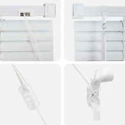 vidaXL Venetiaanse jaloezie Wit 130 x 45 cm 25 mm Aluminium