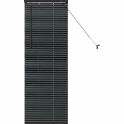 vidaXL Venetiaanse jaloezie Zwart 130 x 45 cm 25 mm Aluminium