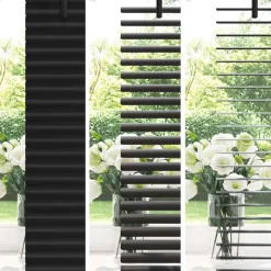 vidaXL Venetiaanse jaloezie Zwart 130 x 45 cm 25 mm Aluminium