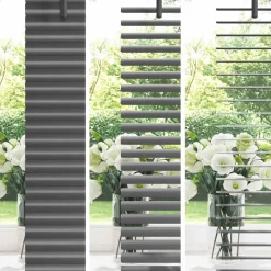 vidaXL Venetiaanse jaloezie Donkergrijs 130 x 40 cm 25 mm Aluminium