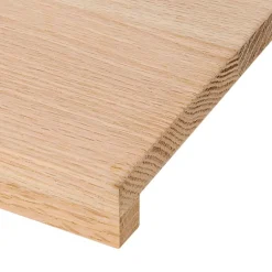 vidaXL Vensterbanken 2 st onbehandeld 80x15x2 cm massief eikenhout