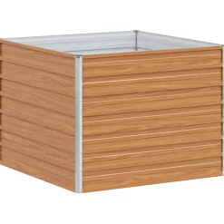 vidaXL Verhoogde plantenbak Licht Bruin 100 x 100 x 77 cm