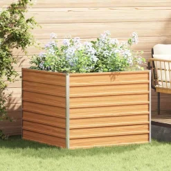 vidaXL Verhoogde plantenbak Licht Bruin 100 x 100 x 77 cm