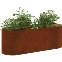 vidaXL Verhoogd Tuinbed weervast staal 120 x 40 x 40 cm