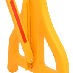 vidaXL Verkeersbarrière inklapbaar 250x38x96 cm geel en zwart