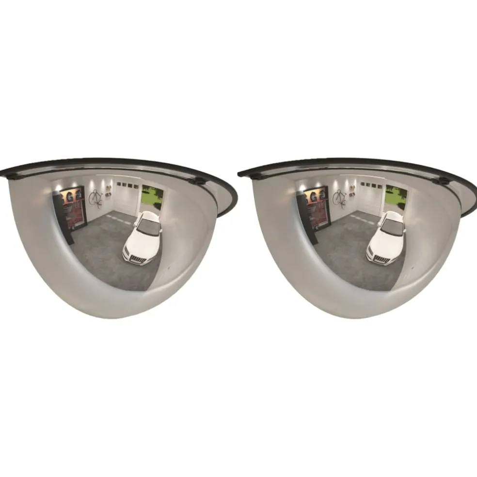 vidaXL Verkeersspiegel halve bol 2 st Ø 40 cm acryl