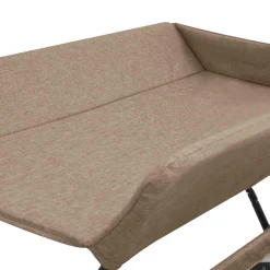 vidaXL Verschoontafel ijzer taupe