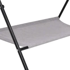 vidaXL Verschoontafel ijzer lichtgrijs