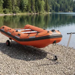 vidaXL Verstelbare Boottrailer met Pneumatische Banden 200 kg Load