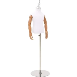 vidaXL Verstelbare 120-157 cm Mannequin met Basis Uniseks PP Wit