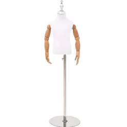 vidaXL Verstelbare 120-157 cm Mannequin met Basis Uniseks PP Wit