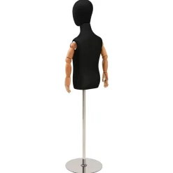 vidaXL Verstelbare 120-150 cm Mannequin met Basis Uniseks PP Zwart