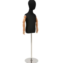 vidaXL Verstelbare 120-150 cm Mannequin met Basis Uniseks PP Zwart