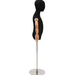 vidaXL Verstelbare 120-150 cm Mannequin met Basis Uniseks PP Zwart
