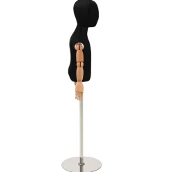 vidaXL Verstelbare 120-157 cm Mannequin met Basis Uniseks PP Zwart