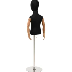 vidaXL Verstelbare 120-157 cm Mannequin met Basis Uniseks PP Zwart