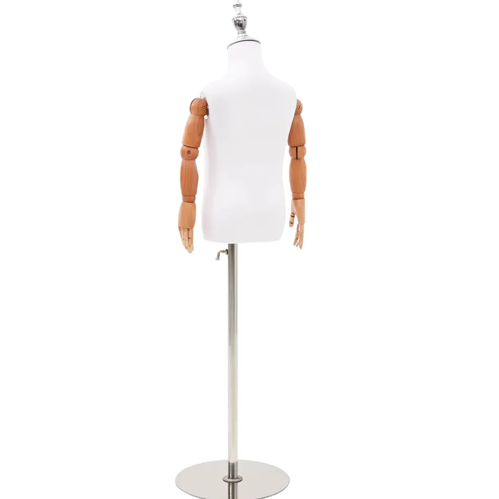 vidaXL Verstelbare 120-150 cm Mannequin met Basis Uniseks PP Wit