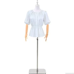 vidaXL Verstelbare mannequin van 165-213 cm met voet Vrouw PP Wit