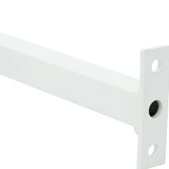 vidaXL Verstelbare raamveiligheidsbalk 3 st 710 -1200 mm Staal Wit