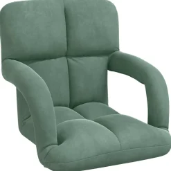 vidaXL Verstelbare vlo stoelen Zeegroen Fluweel