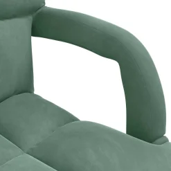 vidaXL Verstelbare vlo stoelen Zeegroen Fluweel