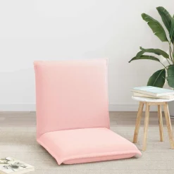 vidaXL Verstelbare vlo stoelen Roze Schapenstof