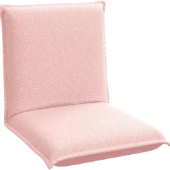 vidaXL Verstelbare vlo stoelen Roze Schapenstof