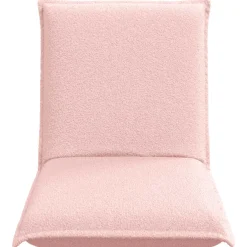 vidaXL Verstelbare vlo stoelen Roze Schapenstof