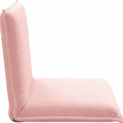 vidaXL Verstelbare vlo stoelen Roze Schapenstof