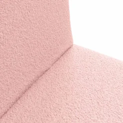 vidaXL Verstelbare vlo stoelen Roze Schapenstof