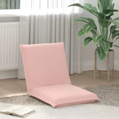 vidaXL Verstelbare vlo stoelen Roze Schapenstof