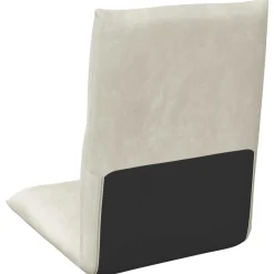 vidaXL Verstelbare vlo stoelen Crèmekleurig Fluweel